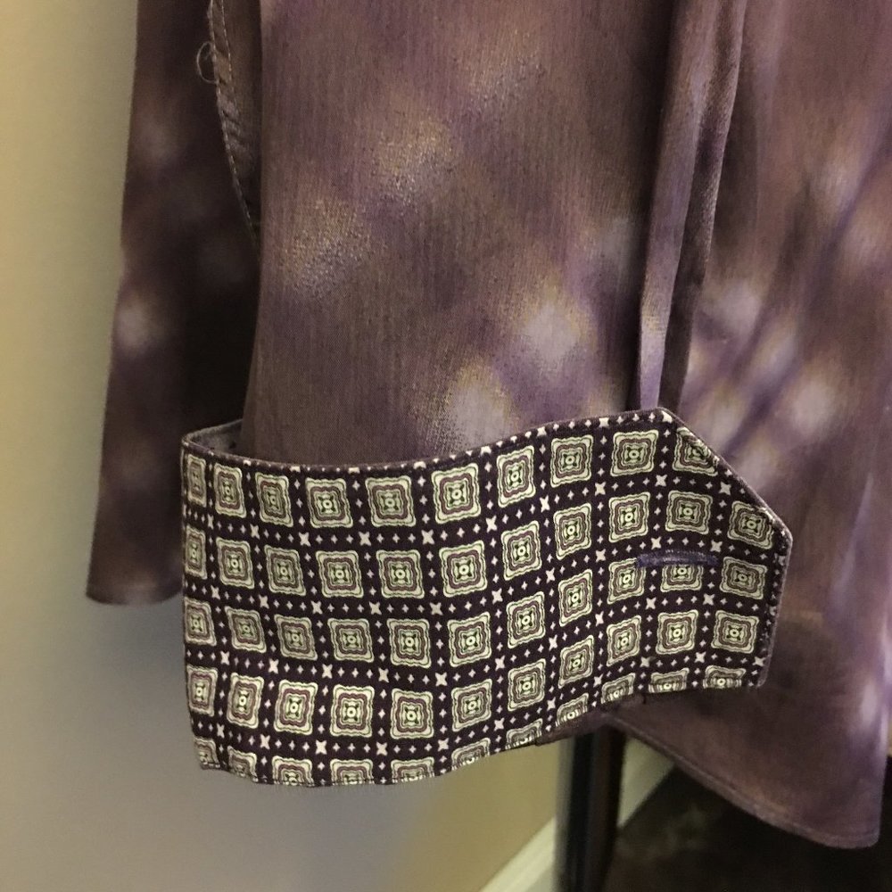 Bugatchi Spread Collar Cotton Button Front Shirt - image 6